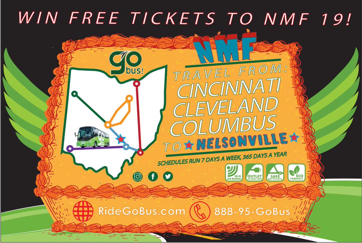 DOUBLE YOUR CHANCE TO WIN … @NelsonvilleFest TICKETS! LAST DAY TO ENTER IS FRIDAY, MAY 31st at 3 PM EST. RETWEET and LIKE this Tweet for 1 entry! Also see our Instagram (<a href="/ridegobus/">GoBus</a>). For rules and details, plus info about our Facebook promo, visit: ridegobus.com/alerts