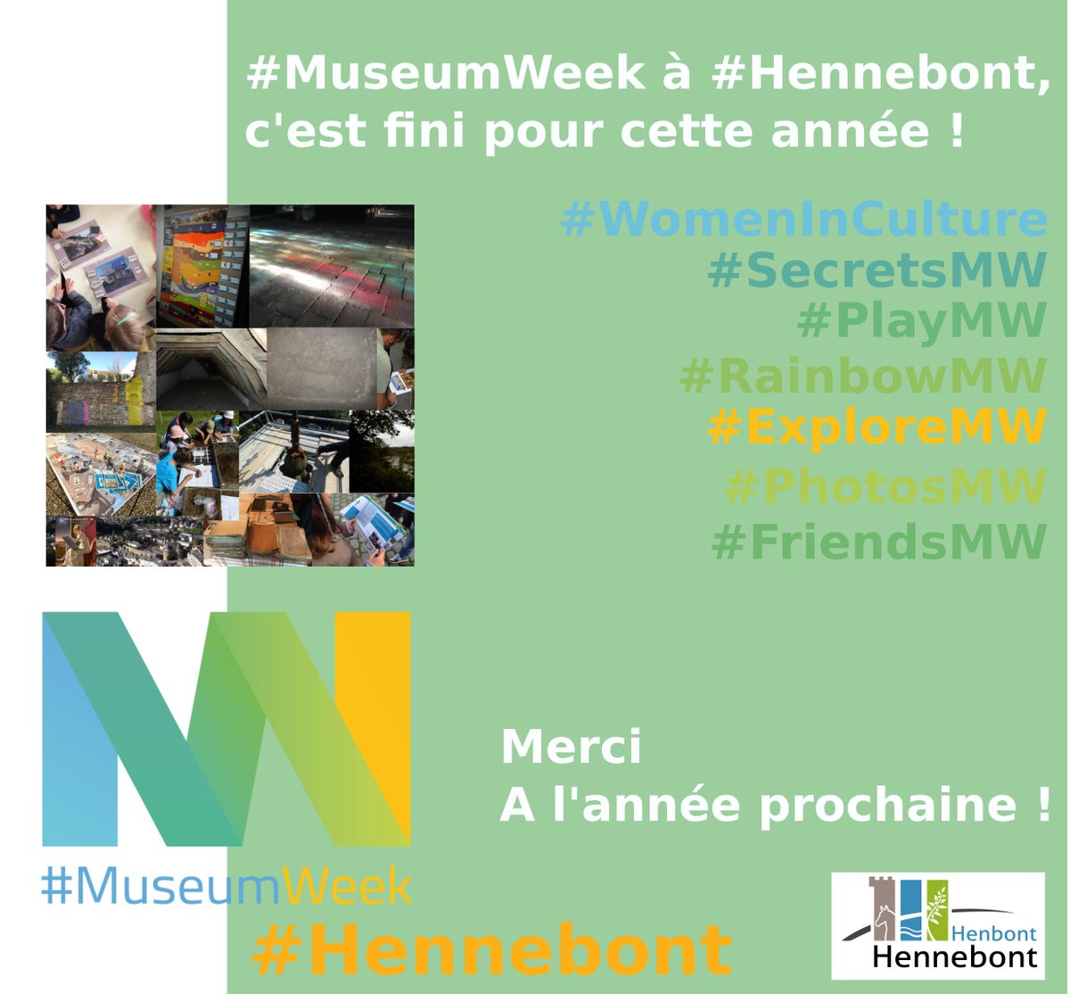 svapat's tweet photo. La #MuseumWeek2019 à  #Hennebont, c'est fini pour#2019. #Rendez-vous en #2020 ! #WomenInCulture #SecretsMW #PlayMW #RainbowMW #ExploreMW #PhotosMW #FriendsMW https://t.co/BbkcwvP8yn