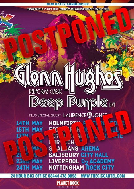 Glenn Hughes forced to postpone May 2019 UK Tour due to illness - @glenn_hughes #GlennHughesPerformsClassicDeepPurpleLive @Peter_Noble @Noble_PR 
grande-rock.com/news/glenn-hug…