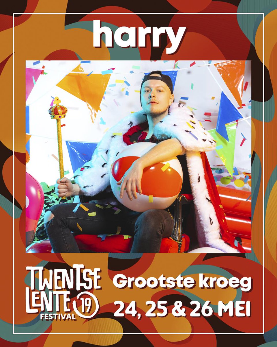 Harry komt dit jaar naar Almelo tijdens het Twentse Lente Festival! 🍻

He is the king of the party. Met plusminus 300 boekingen in binnen en buitenland is Harry een van de meest geboekte feest DJ’s van Nederland. 
Meer informatie over de Twentse Lente: twentselente.nl 🌷