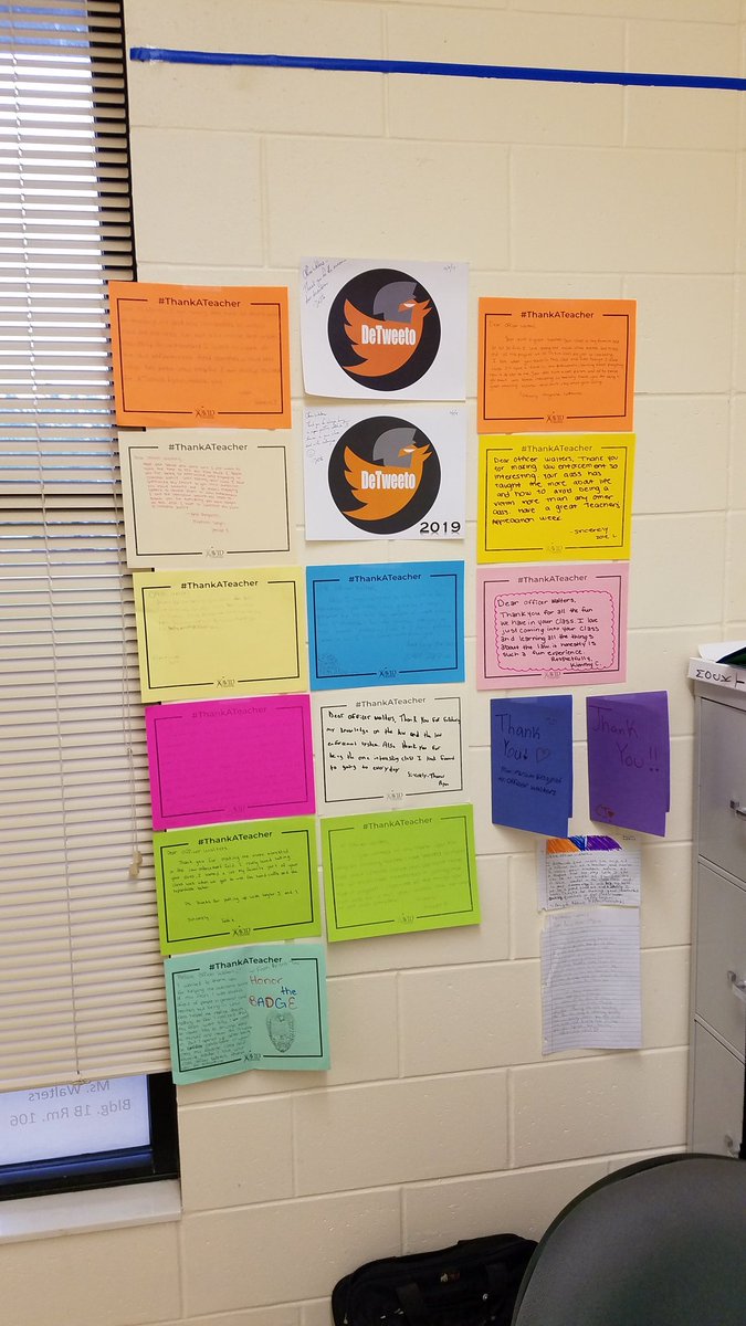 CJ1UHSTITANS's tweet photo. CJ1 students taking time to say Thank You for UHS teaching them about law enforcement. Makes all the hard work worth it.
#reallifelearning. #cterules https://t.co/GFHS5fUubm