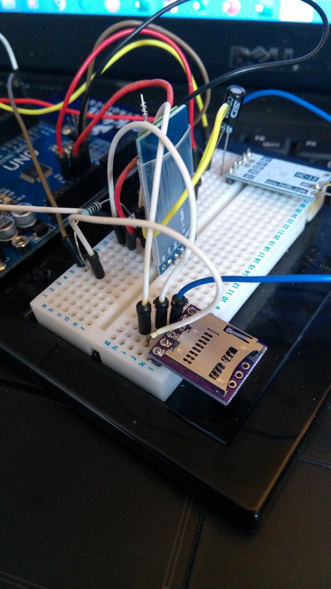 concreted0g's tweet image. My #rocket gps system that I added bluetooth too last night now has an #openlog board fitted so the receiver backs up all the gps to SD card for post flight analysis :)