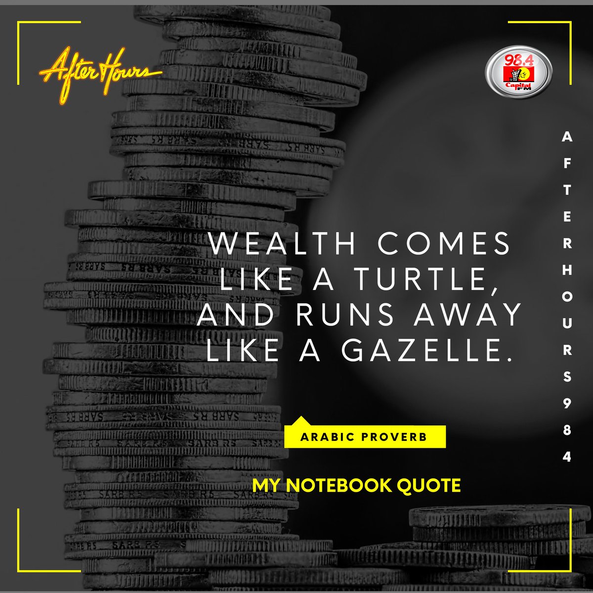 Afterhours984's tweet photo. Always place yourself at a place of achievement in your endeavours.
Be keen and ready to conquer every opportunity!
Have a great weekend!
#FriQuote
#AfterHours984 https://t.co/tFEiJnFUrw