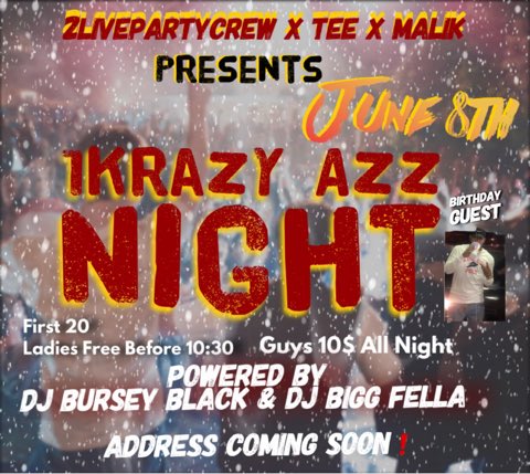 YfnPablo23's tweet photo. June 8th 
Henderson Tx 
#1KrazyAzzNight
~Jersey &amp; BootyShorts
#2LivePartyCrew https://t.co/lWuomfdqHZ