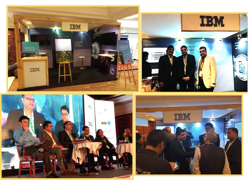 KaranBajwa_IN's tweet photo. Brilliant engagement driven by team during #BFSIGamechanger Summit #Goa. We delved on how #IBM is leading industry transformation with technologies-#AI #Blockchain & #cloud during panel.We hosted senior BFSI leaders like #UBI Chairman Mr Kewal Handa at the stall. @UnionBankTweets https://t.co/IJTNIrFHFh