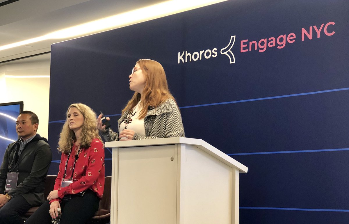 kpcalvert's tweet photo. “When you build your own social spaces, YOU get to author the end-to-end experience for your audiences instead of someone else.” @NatanyaP @Khoros #KhorosEngage #customerengagement https://t.co/fcR0Ks9wik