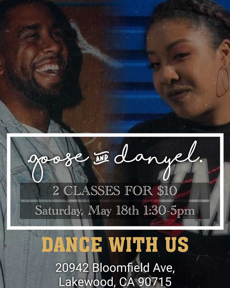 _monarchs_'s tweet photo. ‼️CLASS ALERT‼️
@goose.tavo_ &amp; @themiekodm6117

WHEN: SATURDAY, MAY 18TH
1:30-5PM 
LOCATION: Linda Buell's Dance
20942 Bloomfield Ave
Lakewood, CA 90715

CASH ONLY: $10 FOR 2 CLASSES

#danyelmoulton #gustavopolanco #monarchs #monarchsdancecrew https://t.co/5DvQ4mXWkh