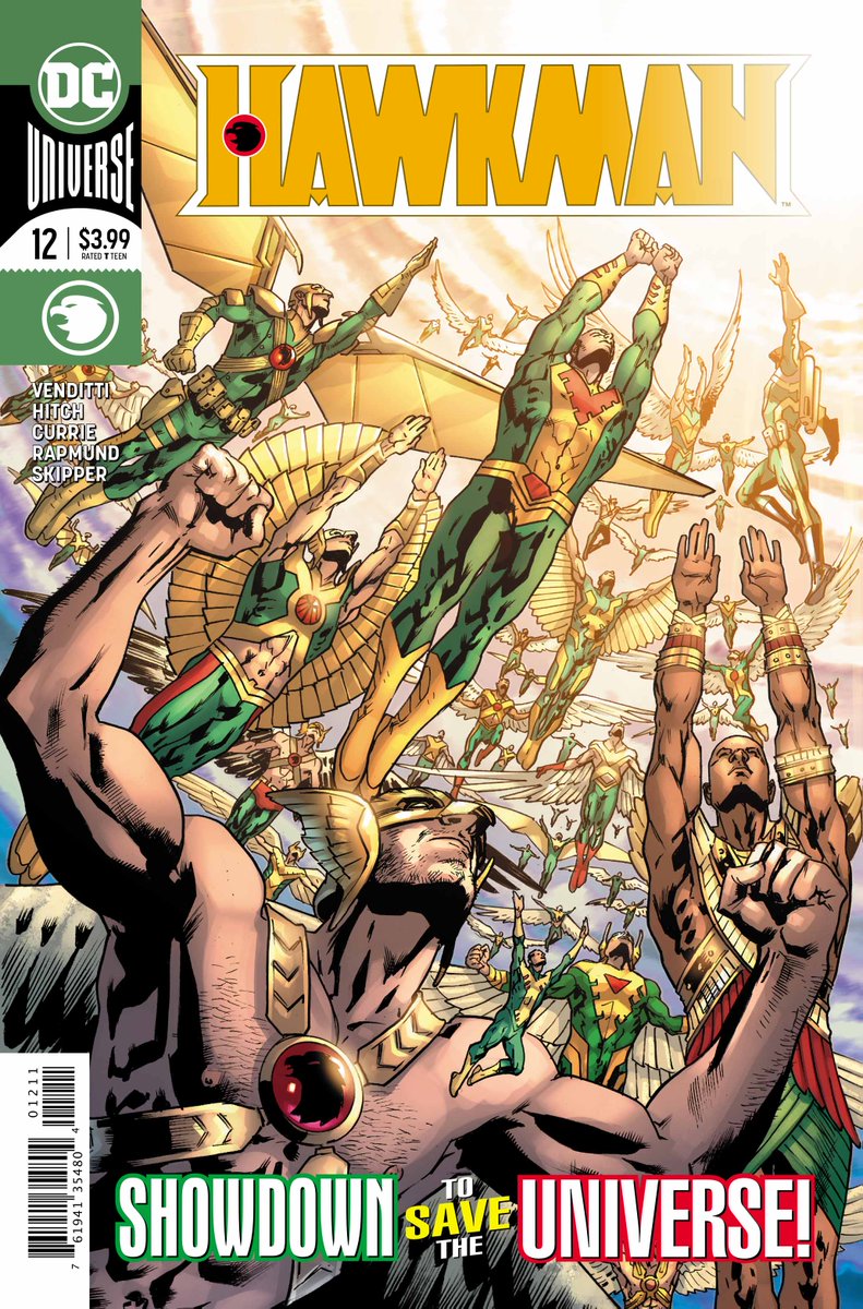 "Satisfying on multiple levels. Nostalgic while simultaneously neoteric... <a href="/robertvenditti/">Robert Venditti</a> &amp; @THEBRYANHITCH’s conclusion leaves Hawkman forever changed in its wake with unlimited potential for the future." doomrocket.com/hawkman-12-rev… <a href="/DCComics/">DC Comics</a>