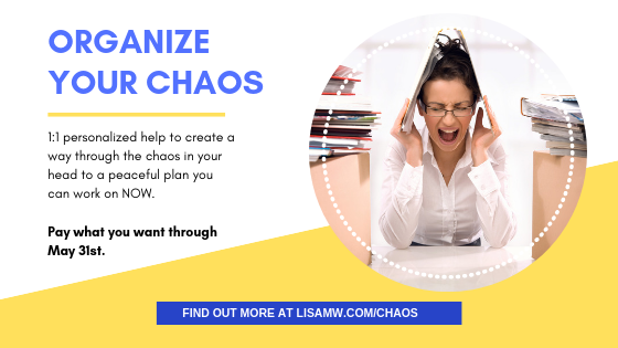 LisaMW77's tweet photo. Need help wrangling your head chaos but your bank chaos is in the way? During May, I'm offering a "Pay what you want" 1:1 session to help you get out from under the noise and get moving! https://t.co/TYWFQ6XkPr - info and signup there, too! https://t.co/3WE6dbUs0T