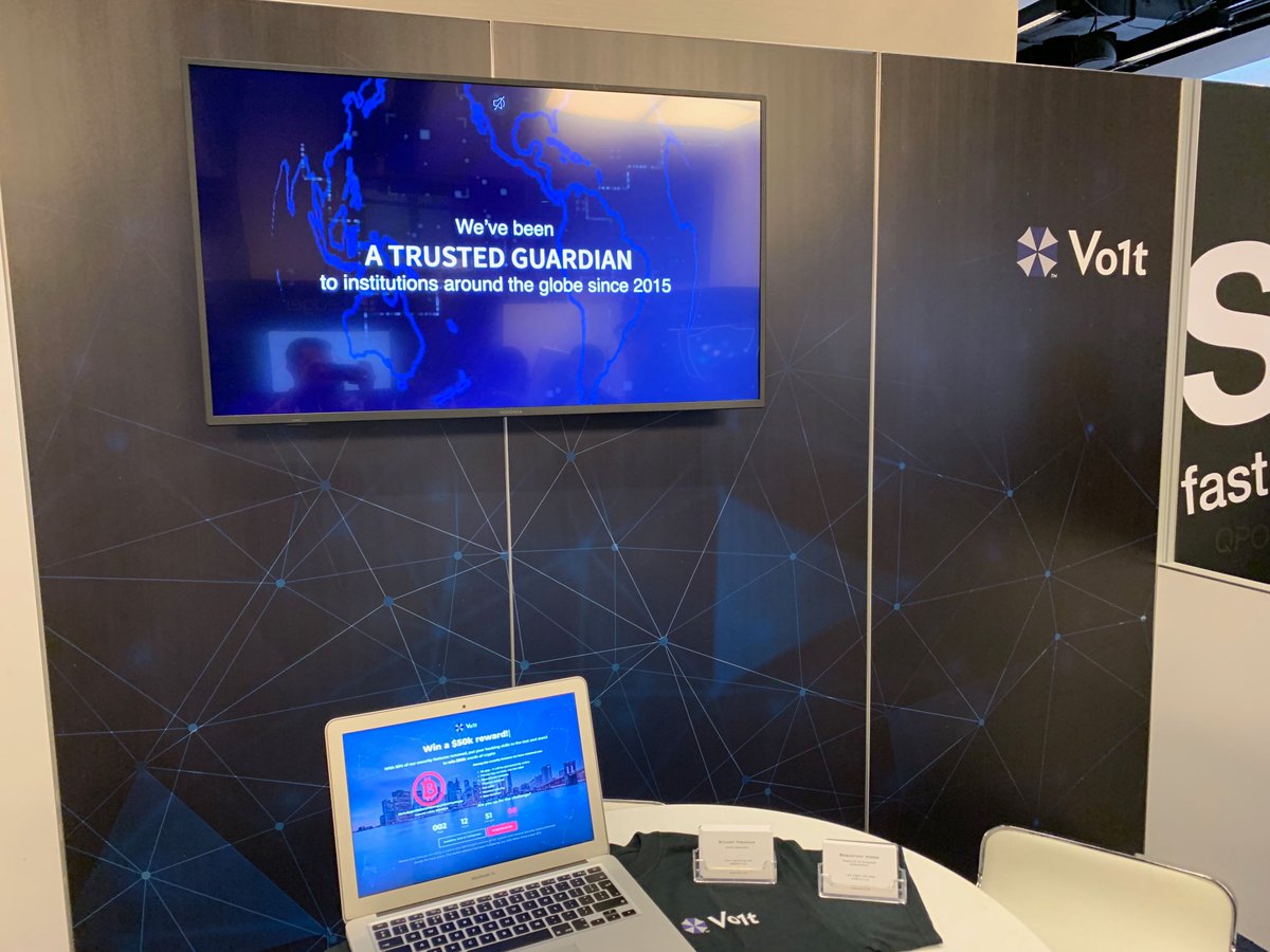 Crypto_Vo1T's tweet photo. Come meet Seb and Stuart at consensus 2019 in Booth 386 and see how we can protect your assets. #BlockchainWeekNYC #Consensus2019 #Consensus https://t.co/CT6GN0pU8S
