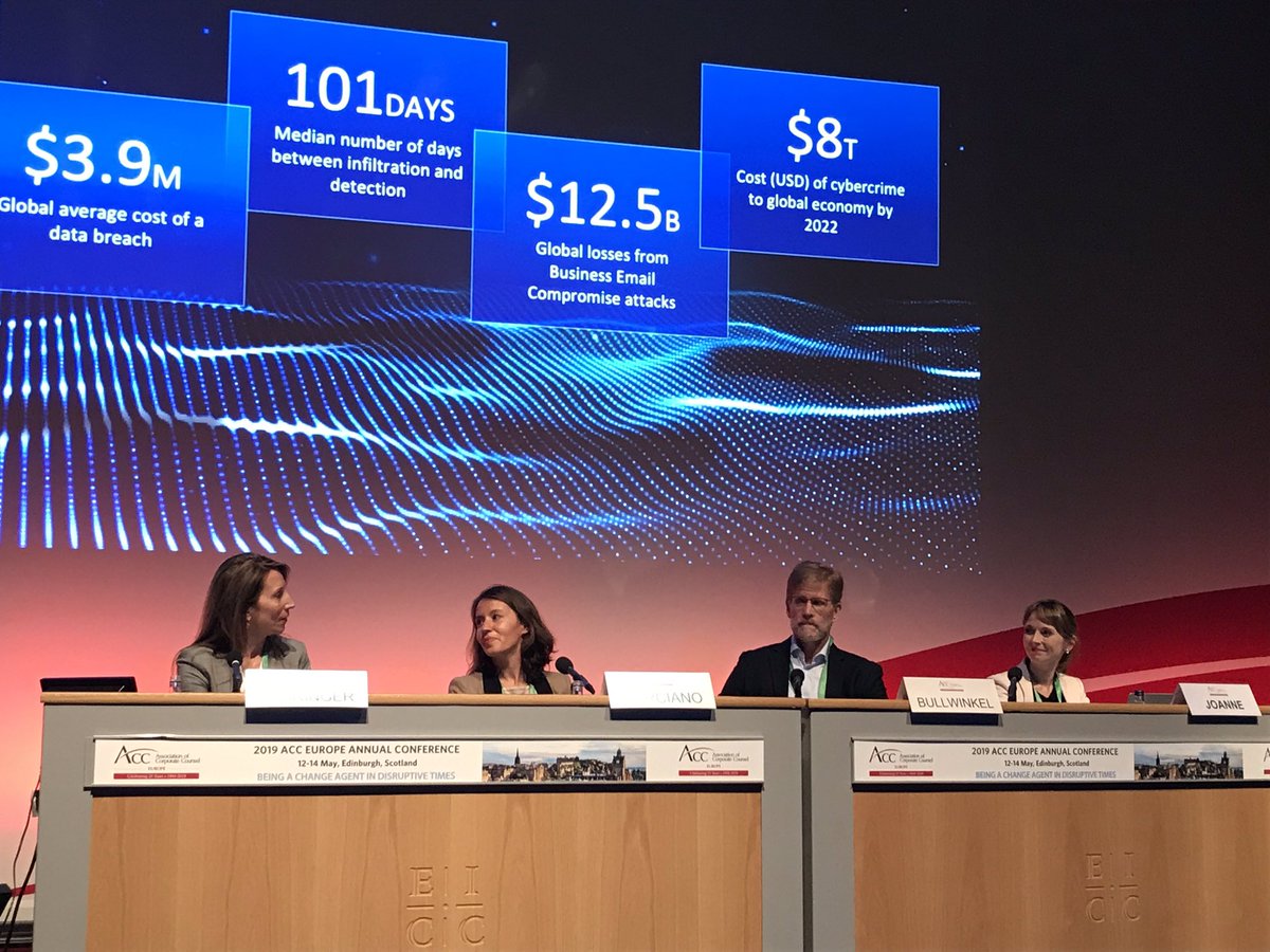 ACCE_Marcella's tweet photo. Use of #socialengineering as a #CyberSecurity risk @ACCEurope @ACCinhouse #acceurope2019 - the new invisible arms race https://t.co/rcdSY6PgxP