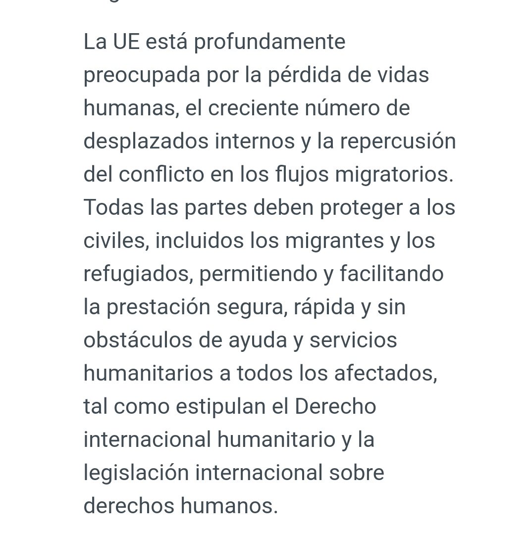 És increïble. Declaració de la UE sobre Líbia d'ara mateix. El cinisme no té límits?
<a href="/openarms_fund/">Open Arms</a> <a href="/stopmaremortum/">Stop Mare Mortum</a> <a href="/karloszurutuza/">Karlos Zurutuza</a> <a href="/blancagarcesmas/">Blanca Garcés</a> <a href="/JuliaManresa/">Júlia Manresa Nogueras</a>