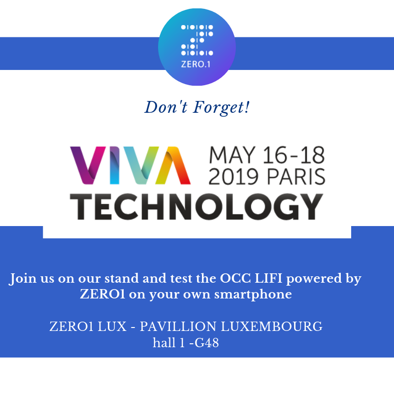 SandrineGIHR01's tweet photo. Venez nous rencontrer et tester la technologie LIFI en utilisant votre smartphone
#zero1  #LIFI #VivaTech2019  #OCC #LUXEMBOURG 
@zero1LUX @fleschen @ccluxembourg https://t.co/YrW41b7Uex