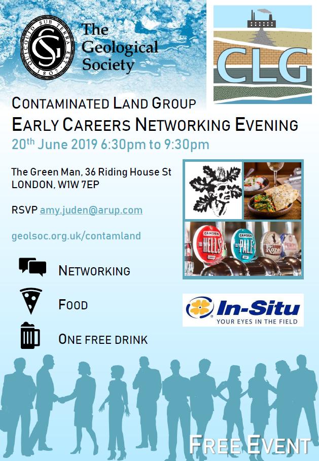FREE pizza and beer at the CLG #earlycareer #networking event on 20th June! Come along to the Green Man pub for a great opportunity to catch up with early career #contaminatedland professionals. RSVP amy.juden@arup.com if you can make it - see you there!