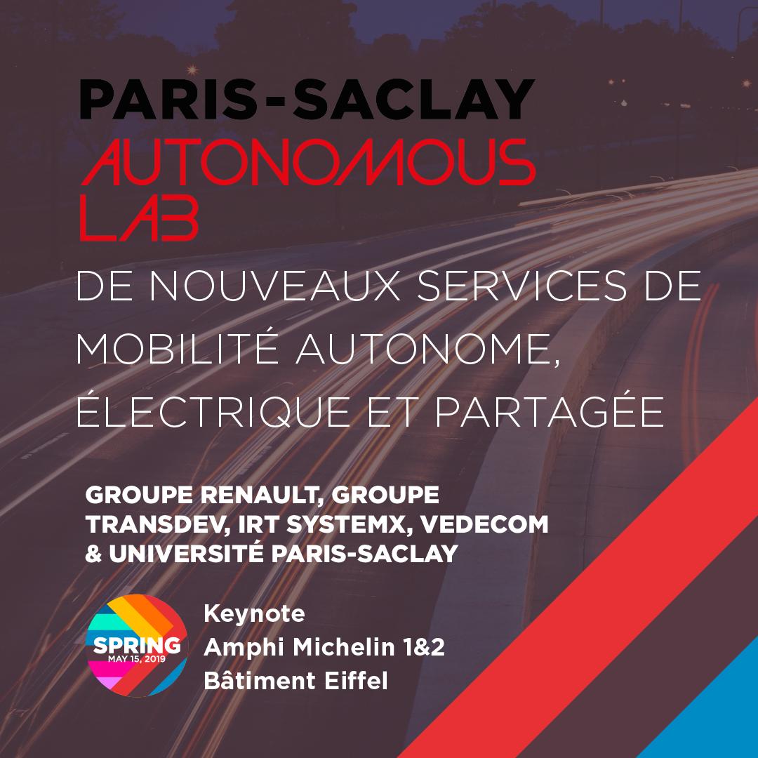 Inno_Playground's tweet photo. 🎥 #ParisSaclaySPRING : Suivez en direct les keynotes #ParisSaclayAutonomousLab / @Total 
🎤 Au programme ? #MobilitéIntelligente #Environnement #Innovation #Cybersécurité 
📍RDV le 15 mai sur @PSaclaySPRING et @ParisSaclay 
📖 Le programme intégral >> https://t.co/YIj2qRhBSD https://t.co/LI7IqeKFLP