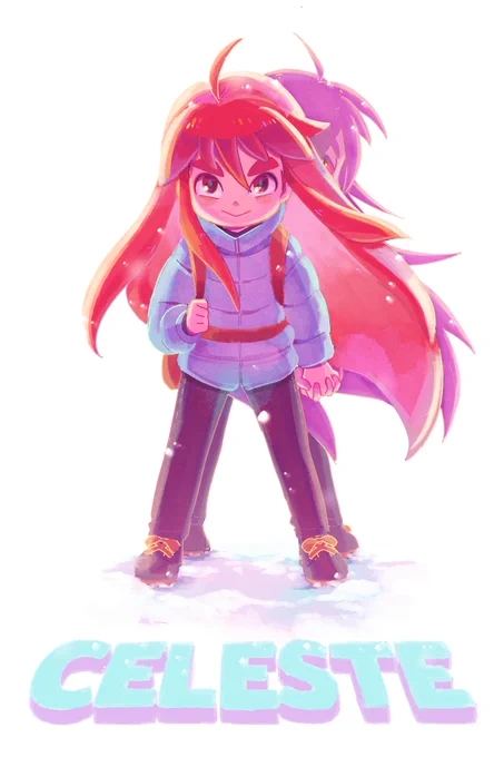 ここ最近で1番面白かったゲーム…!どうしても描きたくなってしまった #Celeste 