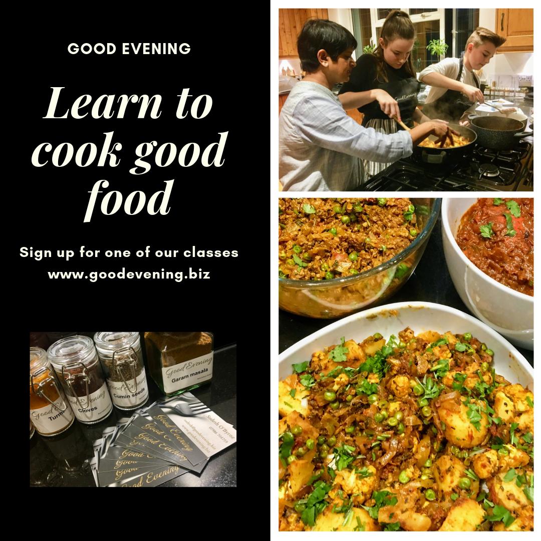 GoodEveningFood's tweet image. Inspiring the next generation with this cookery lesson. Teaching these teenagers to cook keema with peas, sweet vegetable curry &amp;amp; chicken on the bone curry. Fancy learning some new skills or treating someone to an Indian masterclass? #surrey