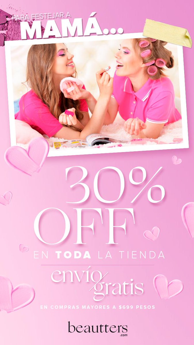 beautters's tweet photo. ¡Tenemos toda la tienda con un 30% de Descuento!❤️😍
Visita Beautters: https://t.co/5rCX8vPtjk 
#WeAreBeautters #SediceBiuters #maquillaje #belleza #cosmeticos https://t.co/OaScUYyc0C