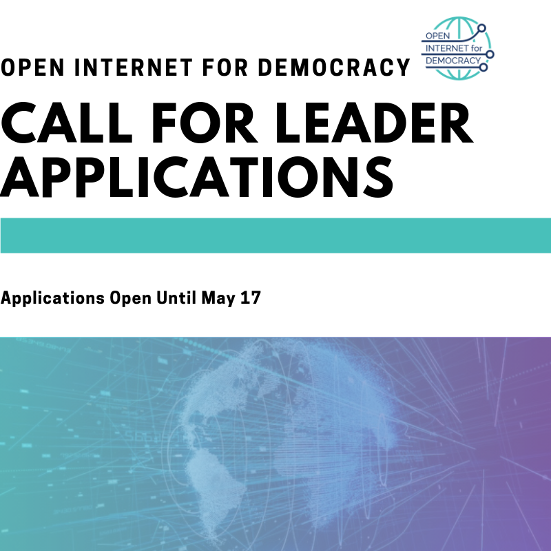 OpenNetGlobal's tweet photo. Do you care about #tech #internet #democracy & #humanrights? Then apply to be an Open Internet Leader working with a global cohort to advocate around #NetworkSovereignty. Applications close on Friday! https://t.co/4KuRnGPdFY https://t.co/yXjOIhNrBC