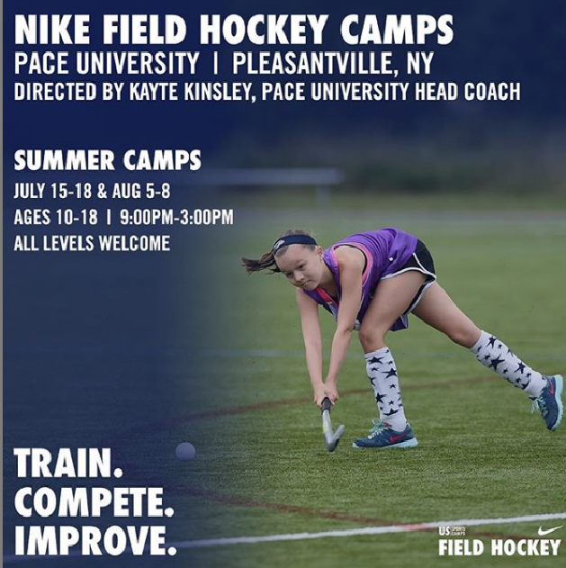 Rood palm bevestigen Pace Field Hockey on Twitter: "Sign up TODAY for our summer Nike Field Hockey  Camps! Become more passionate about field hockey, improve your  fundamentals, gain confidence and have fun! Ages 10-18, open