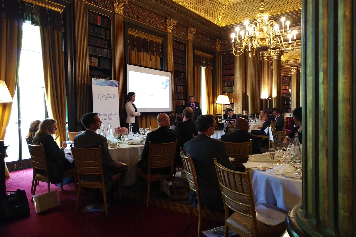 LawEuclid's tweet photo. @owbretz and Deborah Drury from @EuropeEconomics giving a talk on the recent European Commission study on Syndicated Loans https://t.co/YOtToE88Ma