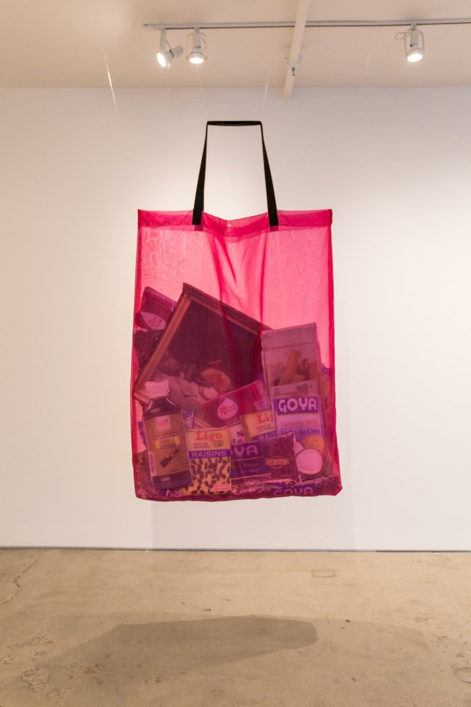 Happy #MuseumWeek! For today's theme of #WomenInCulture we're recognizing Dominican-American artist #LuciaHierro. Hierro's work looks at the symbolism of cultural signifiers through objects such as clothing, food ingredients and knickknacks emblematic of her family's background