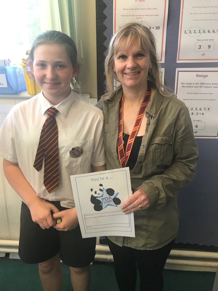 annasaund's tweet photo. Second PDA award from Emily for PDA day. To the wonderful Ms McCormack from ⁦@DameTipping⁩ school. 'she has helped me so much, and been so kind to me'  an amazing teacher who is so child centred, she has changed Emily's life. Thank you #PDAday #PDAaward ⁦@PDASociety⁩ https://t.co/RIAJdGoHwt