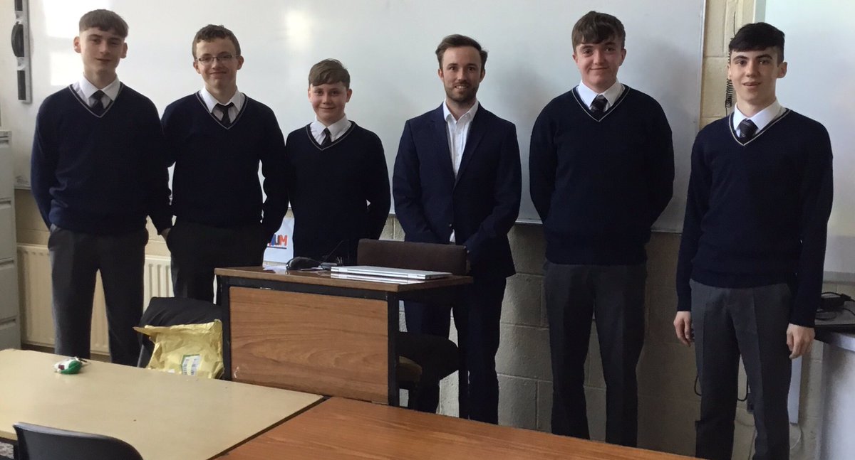 Our <a href="/TechWeekIRL/">Tech Week Ireland</a> started off on a high today with great presentations from past pupil Peter Neville of EY and Don Keogh founder of startup business <a href="/Magniflytweets/">Magnifly</a> . Our boys were enthralled and inspired!