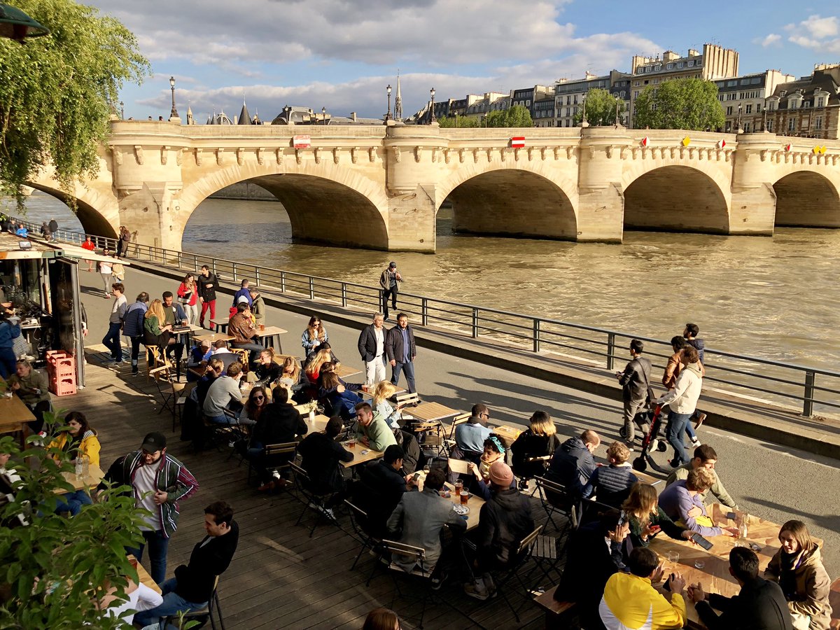 There’s no “silver bullet” for making lively streets & great  #peopleplaces — but if there was, it would probably be street seating & moveable chairs. Don’t let anyone say there isn’t room — just rethink space for cars.  #Paris effortlessly illustrates.  #stickystreets  #placemaking