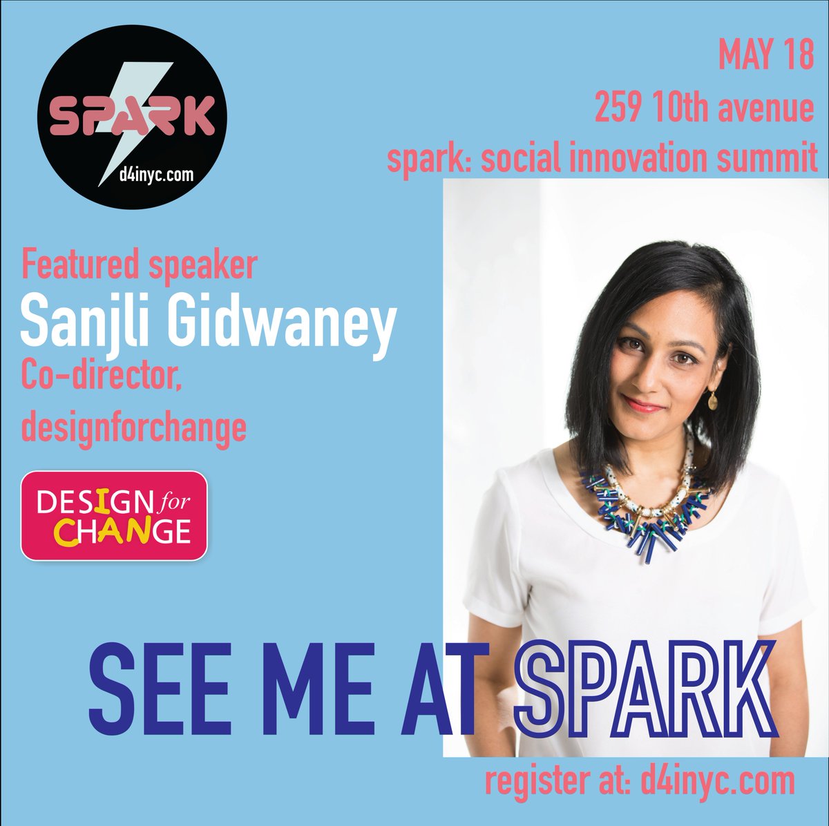 dfcusa's tweet photo. Thrilled to be presenting at @Avenues_org @ the #Spark event hosted by #d4inyc. Check out the #DFCUSA workshop led by @pattiandreo and her amazing students who will be walking everyone through the #DFC process. See you on May 18th!! #socialinnovation #empoweryouth #DesignThinking https://t.co/gjOEjJ3z3s