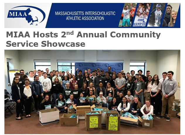 MIAA033's tweet photo. MIAA Hosts 2nd Annual Community Service Showcase. Follow the link and read about the great things Massachusetts student-athletes are doing. https://t.co/tQ34fnR4oU #MIAA @TaraBBennett11 @Napa13 @moo_miaa https://t.co/NkkqhDmNct