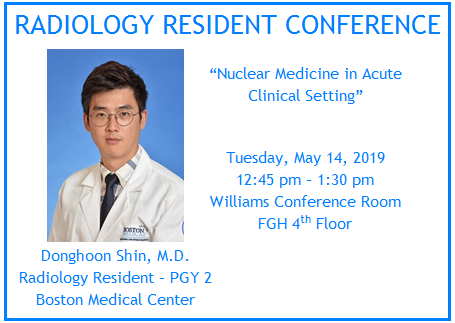 BURadiology's tweet photo. This week Radiology Resident Conference is being presented by Donghoon Shin MD on "Nuclear Medicine in Acute Clinical Setting".
#residentconference #radiology #BURadiology @The_BMC @BUMedicine https://t.co/Yo5n2XZvs7