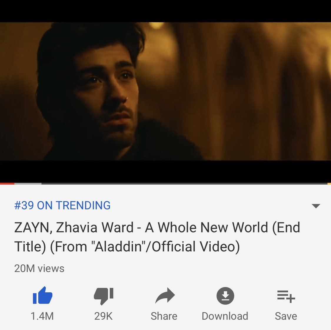 inZAYN's tweet image. #AWholeNewWorld just surpassed 20 million views on YouTube!
youtu.be/rg_zwK_sSEY 

@zaynmalik @zhaviaward