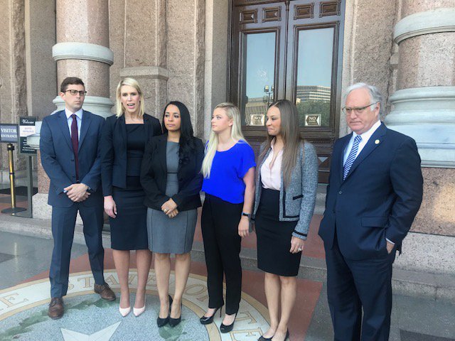 KirkPWatson's tweet photo. We heard from some extraordinary young women today who spoke on behalf of HB 3809 to ensure survivors of child sexual abuse can seek justice. They embody strength and courage. Thank you to @TashaSchwikert @JSchwikert @Alyssa_Baumann_ #txlege #MeToo https://t.co/NbGqJJk8Vr