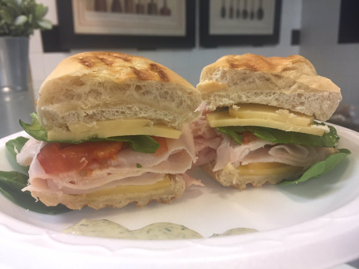 DOWNTOWN

116 S FRONT
Gobble Gouda
Soups: Chicken Enchilada,  Baked Potato 

50 N FRONT
Ham n' Swiss Panini
Soups: Broccoli Cheese, Lasagna Soup, Chicken Tortilla

<a href="/DowntownMemphis/">Downtown Memphis</a>