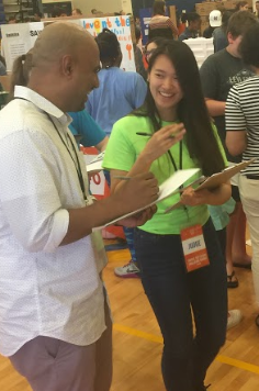 angela_dehart's tweet photo. Kelly was a judge for Invent the Future. Emanda and I explored and spoke to participants. I can't recommend the event enough. Such wonderful ideas - so inspiring! #SIP #STEMimpressionists #InventTheFuture @KIDMuseumMD @dehartSTEM https://t.co/th53h7cqk1