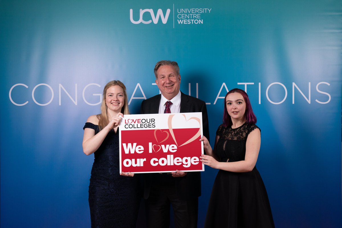 westoncollege's tweet photo. As part of the #LoveOurColleges campaign, we've spoken to those who recently attended the recent @UCWeston Awards to get their opinion on the impact celebrating success has on FE 👌

➡️ https://t.co/ecpW3aWCxh https://t.co/EVCj9FR9AP