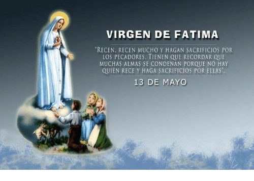 @Pontifex_es Amén...Papa Francisco.

Mes de Mayo...'Mes de María❤' #RecemosElSantoRosario #Fátima