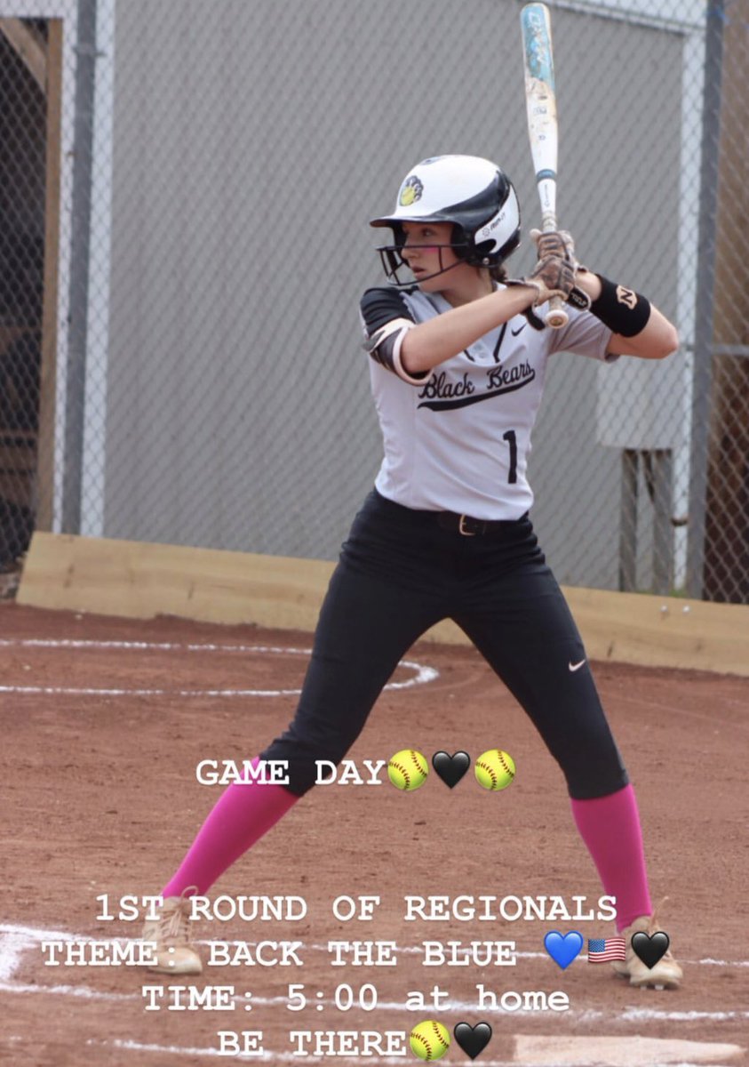 bbearnation's tweet photo. Come watch softball play in the first round of regionals at home!! They start at 5pm and the theme is Back the Blues 💙🇺🇸 https://t.co/t1qyDnhoC3