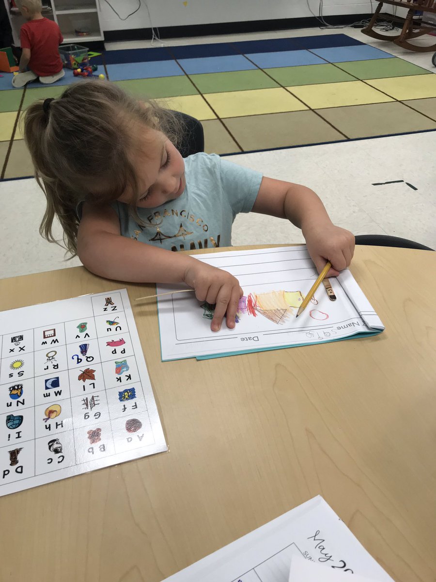stacey_witherow's tweet photo. These Pre-K kiddos are starting to write like they’re in kindergarten! @VBPreK #coltspride #somuchgrowth #soproud https://t.co/D6KCAbeJJS