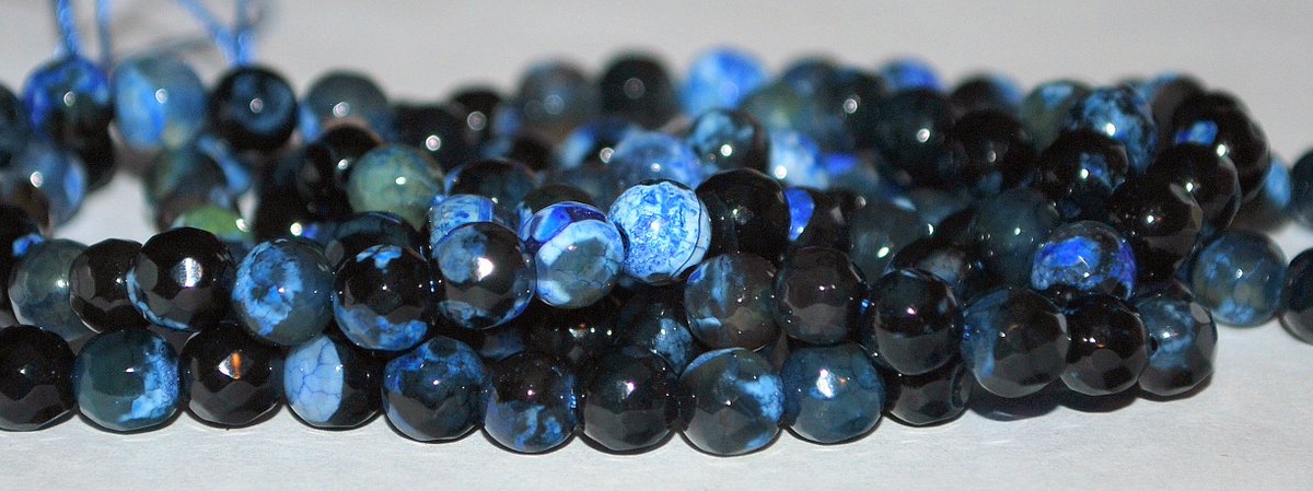 Excited to share the latest addition to my #etsy shop: Half or Full Strand 6mm Faceted Black and Blue Crab Fire Agate Gemstone Beads CA/BB etsy.me/2YrWYY6 #supplies #black #sphereball #jewelrymaking #gemstone #beads #epiconetsy #jewelymaking #jewelrydesign