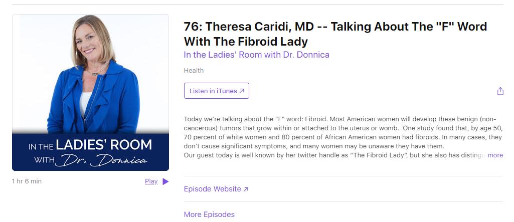 CureFibroidsMov's tweet photo. #fibroidsufferers THIS PODCAST is NOW discussing TREATMENT OPTIONS for #fibroids TUNE IN NOW!!! @CureFibroidsMov https://t.co/5FsXx7Le9c
