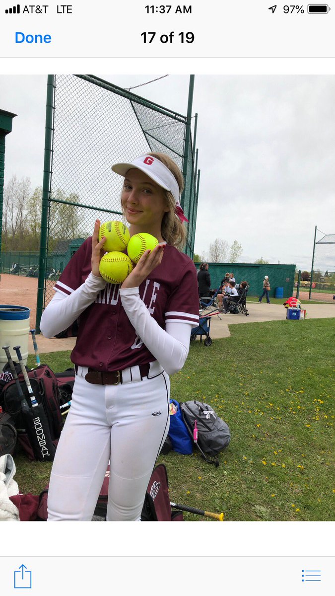 Big weekend for Maddi Ungrey! 3 homeruns in a single game ties for 2nd in the <a href="/MHSAA/">MHSAA</a> record book!