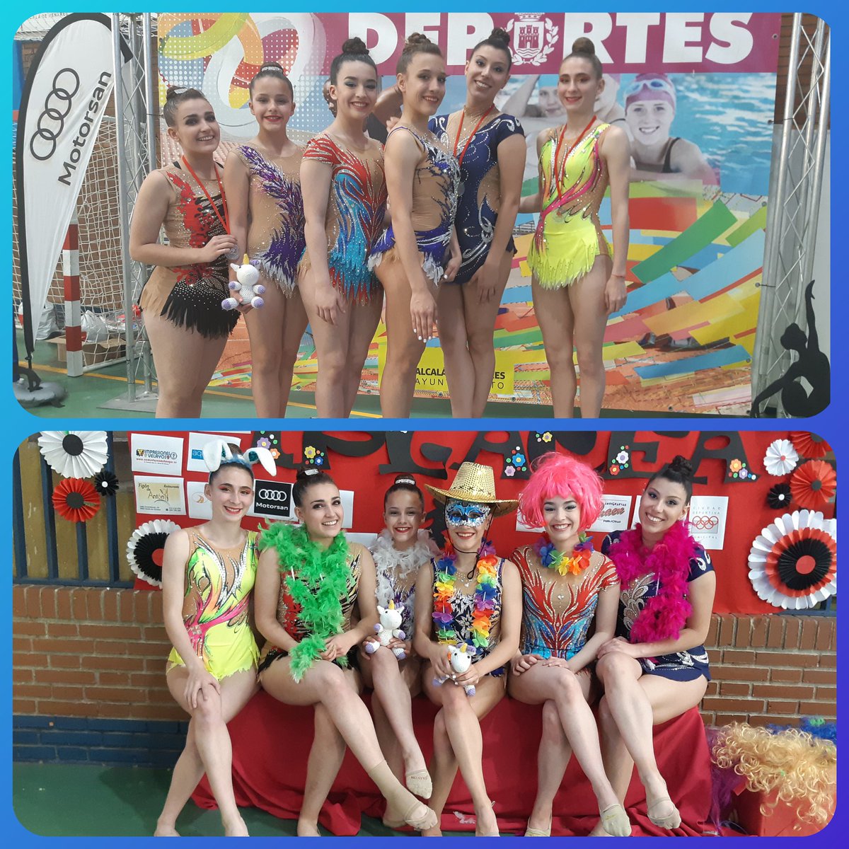 GR_ESFERA's tweet photo. En el Torneo Iplacea Alkala 
Marta César 5° Senior Absoluto Mazas 
Esther Solano 6° Senior Absoluto Aro
Natalia Gutiérrez 3° Junior Absoluto Cuerda 
Nerea Blázquez 5° Juvenil Base Cinta 
Enhorabuena Campeonas!! 👏😍💪💜 https://t.co/0btL6u3MCY