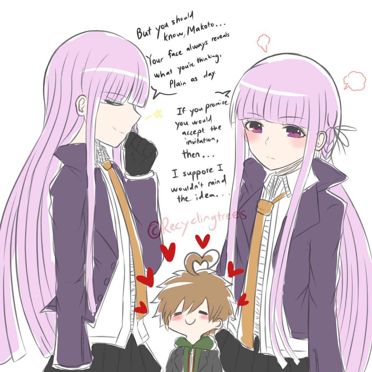 Kon 苗木誠 A Twitter School Mode 苗霧 Naegiri