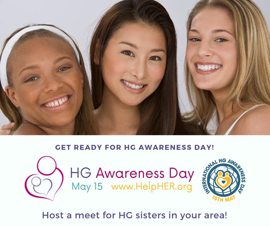 HGmoms's tweet photo. Get ready for HG Awareness Day! Set up your free account: https://t.co/RzyFFgiQJ5 and join a local #MeetUp.
#HGAD2019 #HGaware2019 #hyperemesis #MaternalMonday #HGsisters #TeamHER #HGcommunity #Pregnancy #motherhood #MothersDay https://t.co/BtLTD3fvtZ