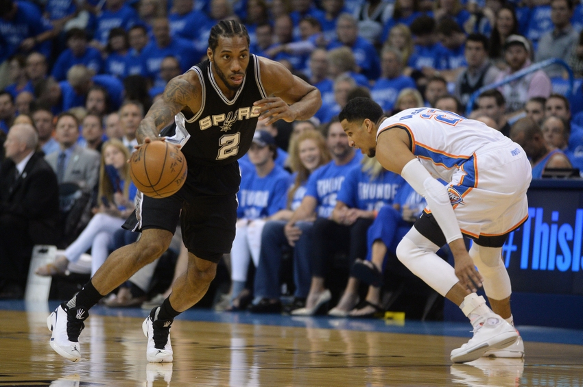 The '16 playoffs saw Kawhi average 23pts, 6rbd, 3ast, 3stl, 1blk. 2TO on 50/44/82 shooting. 2-0 when scoring 30, all but 1 game with at least a steal. His best game aginst Memphis? Gm3: 32-7-2-4-5. 0TO. 50/66.7/80.Only the 8th playoff game of 30pts, 4stl, 50 FG%, 0TO EVER!