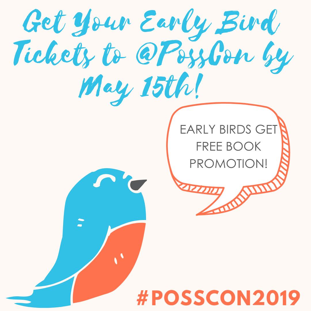 PossCon2019's tweet photo. Only Two Days Left To Snag Your #PossCon2019 Early Bird Ticket & All These Author Promo Goodies! Bawk!
https://t.co/dNME5026yr
#authors #writers #indieauthors #bookmarketing #authorpreneur https://t.co/5VEZTM84Yz