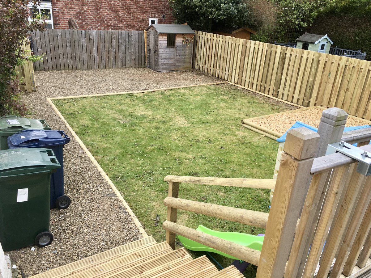 Another happy customer - children’s play perfectly integrated into a family garden. #PlaygroundEquipment #garden #wearemabel #NorthEast