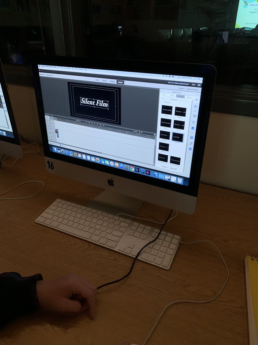 foxteachestech's tweet photo. 7th graders may be testing today, but #learningneverstops @FISD_NelsonMS. 8th graders are busy editing their Silent Films. I can’t wait to see them! https://t.co/SAB4nWYVaI